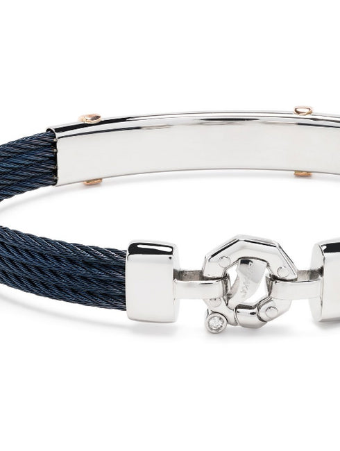 pulsera a capas con detalle de diamantes